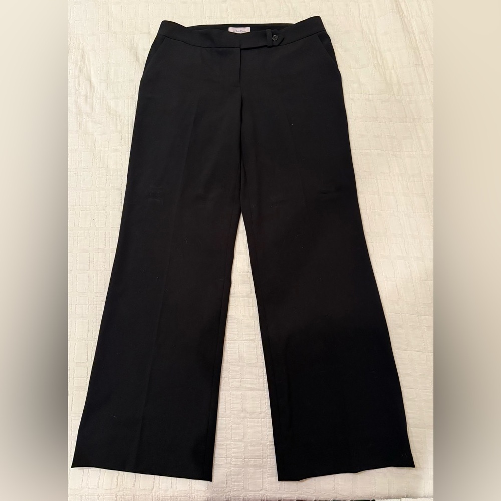 Calvin Klein Black Wide Dress Pants